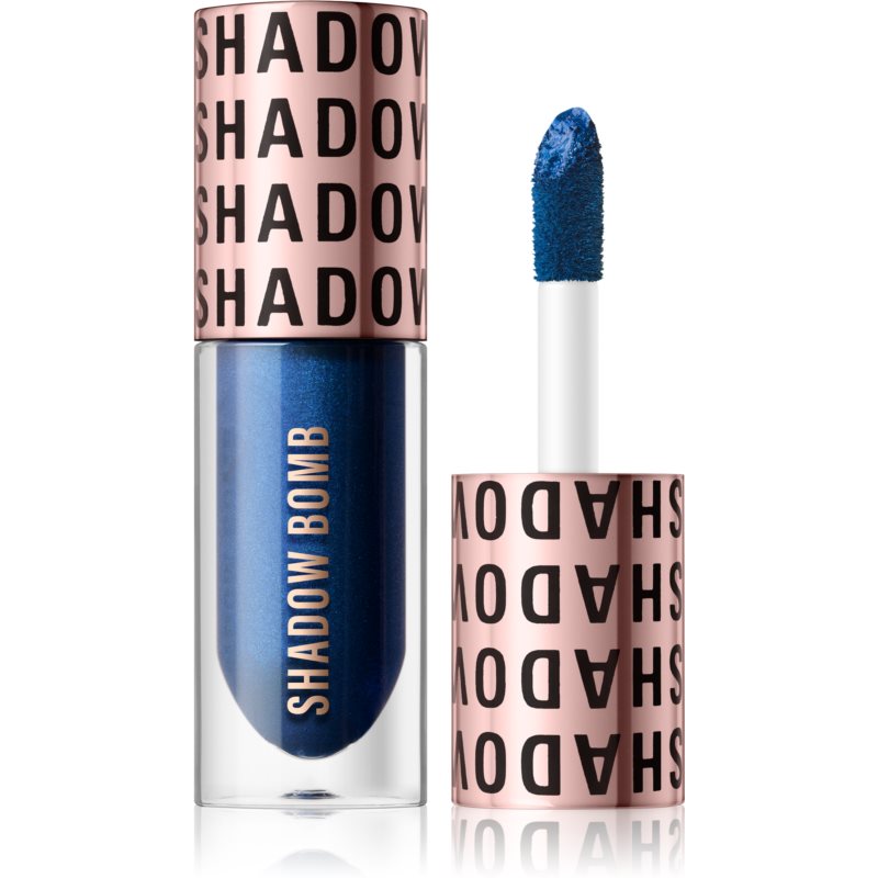Makeup Revolution Shadow Bomb metalické očné tiene odtieň Dynamic Blue 4,6 ml