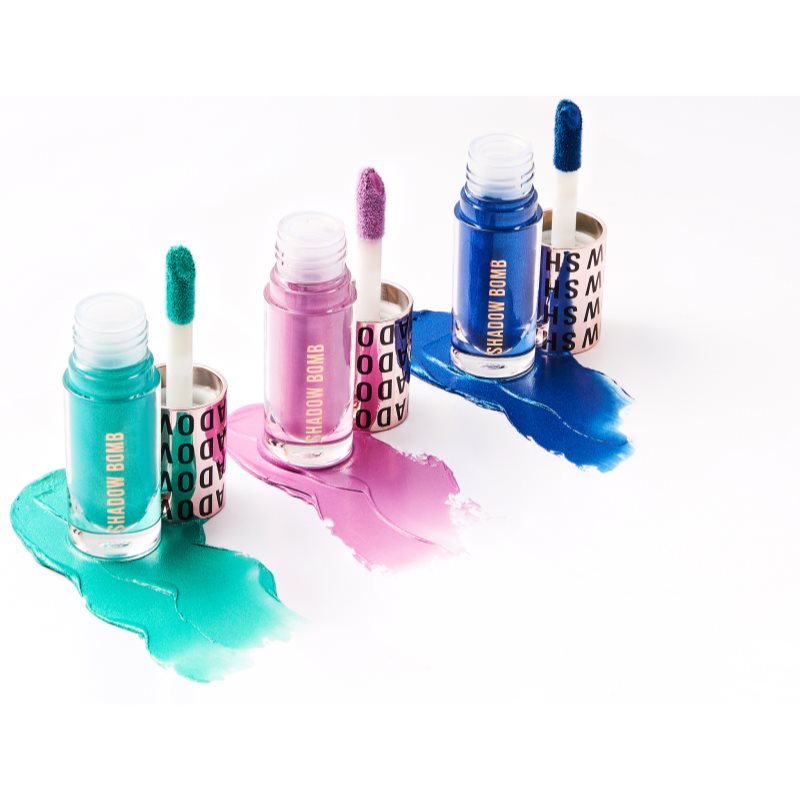 Makeup Revolution Shadow Bomb тіні для повік з ефектом металік відтінок Dynamic Blue 4,6 мл