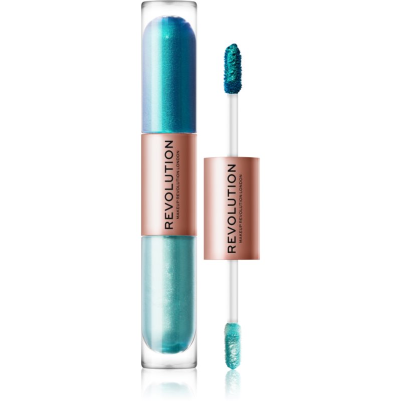 Makeup Revolution Double Up liquid eyeshadow 2-in-1 shade Tranquillity Blue 2x2,2 ml
