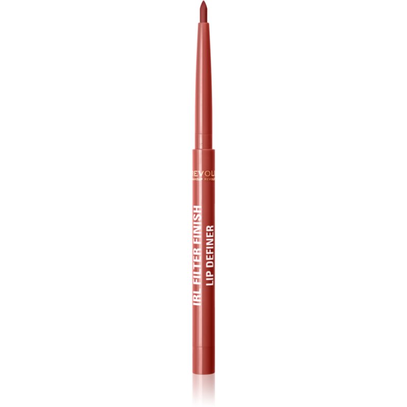 Makeup Revolution IRL Filter krémová ceruzka na pery s matným efektom odtieň Burnt Cinnamon 0,18 g