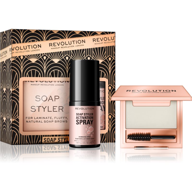 Makeup Revolution Soap Styler Augenbrauen-Set Transparent (Geschenkedition) Farbton