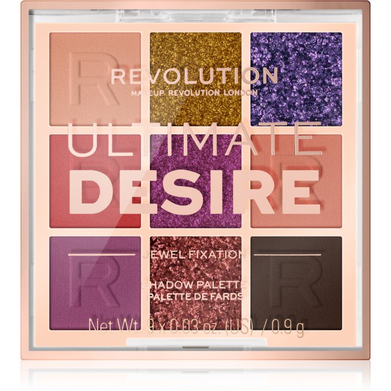 Makeup Revolution Ultimate Desire палетка тіней для очей відтінок Jewel Fixation 8,1 гр