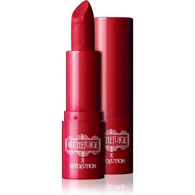 Makeup Revolution X Beetlejuice magas pigmenttartalmú krémes rúzs árnyalat Lydia 3 g