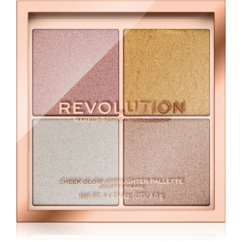 

Makeup Revolution Ultimate Lights палетка хайлайтерів відтінок Cheek Glow