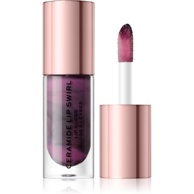 Makeup Revolution Ceramide Swirl hydrating lip gloss shade Cherry Mauve 4,5 ml
