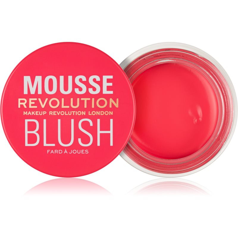 Makeup Revolution London Mousse Blush 6 g lícenka pre ženy Grapefruit Coral