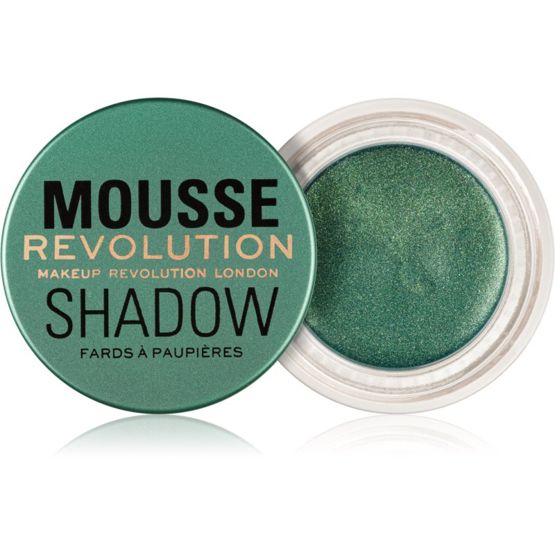 Makeup Revolution Mousse krémové očné tiene odtieň Emerald Green 4 g
