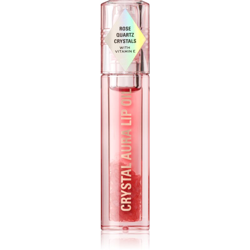 Makeup Revolution Crystal Aura олійка для губ для живлення та зволоження відтінок Rose Quartz 2,5 мл