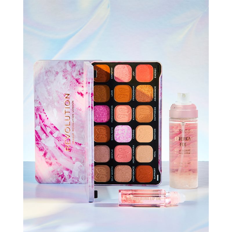 Makeup Revolution Crystal Aura lip oil with nourishing and moisturising effect shade Rose Quartz 2,5 ml