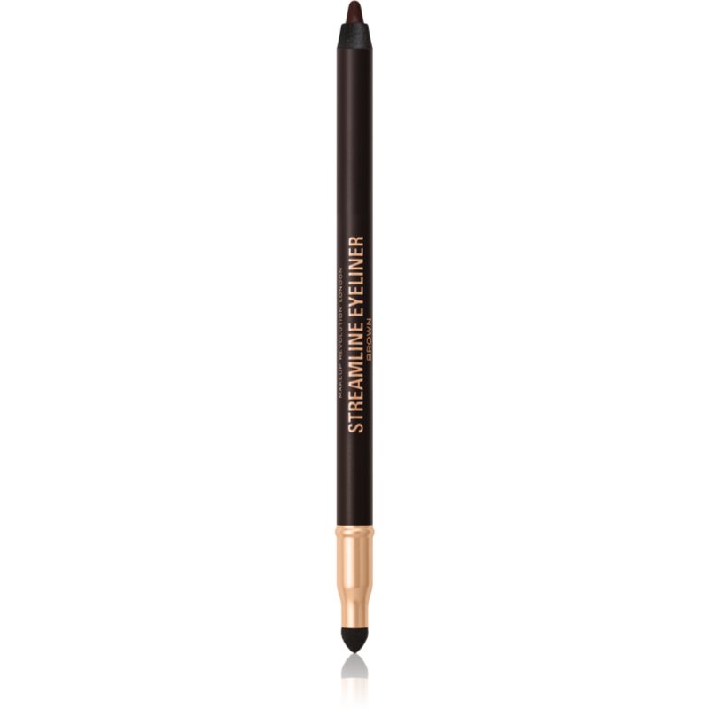 Makeup Revolution Streamline kremast svinčnik za oči odtenek Brown 1,3 g