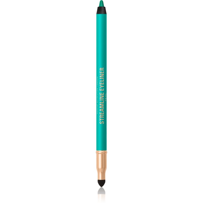 Makeup Revolution Streamline kremast svinčnik za oči odtenek Teal 1,3 g