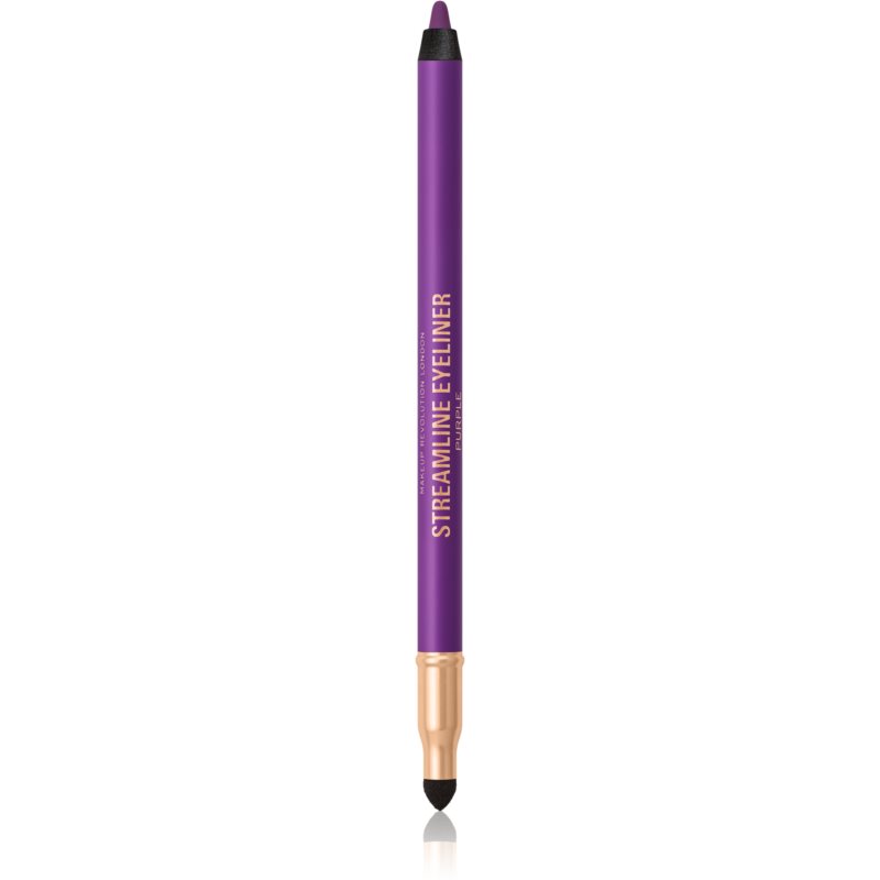 Makeup Revolution Streamline kremast svinčnik za oči odtenek Purple 1,3 g