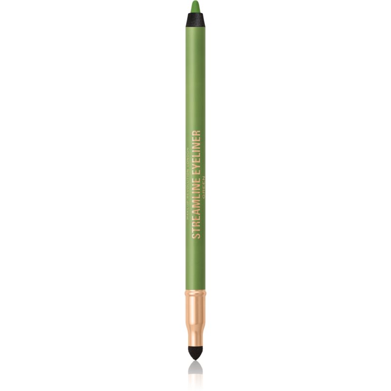 Makeup Revolution Streamline kremast svinčnik za oči odtenek Green 1,3 g