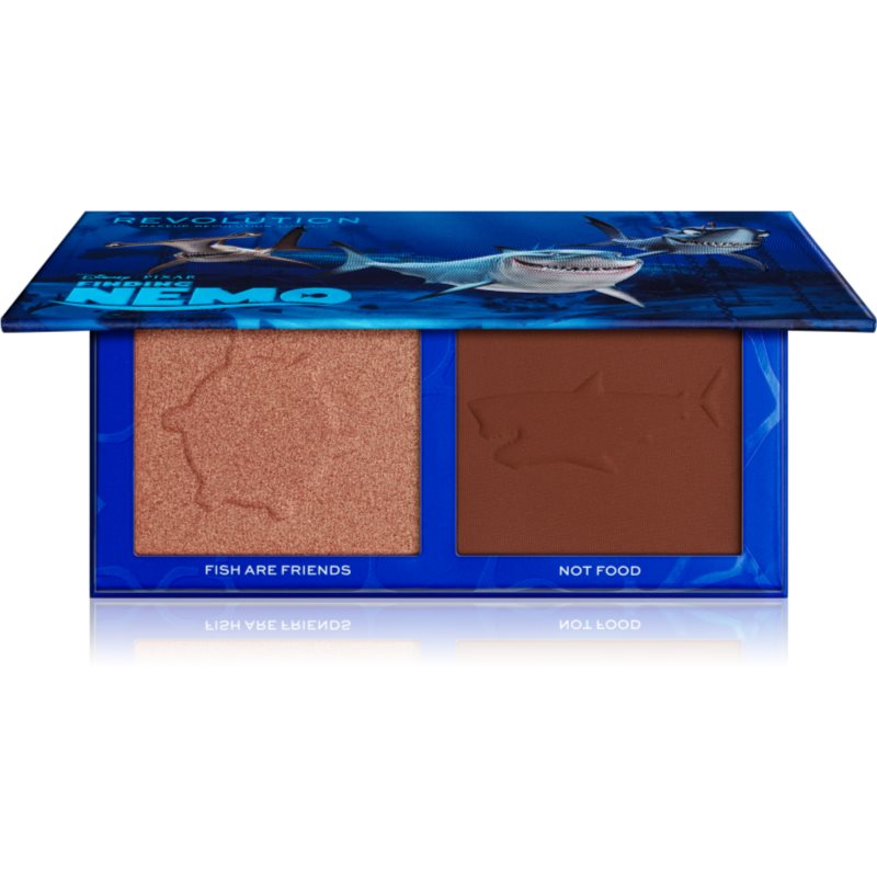 Makeup Revolution X Finding Nemo rozjasňujúca a bronzujúca paletka odtieň Fish Are Friends 9 g