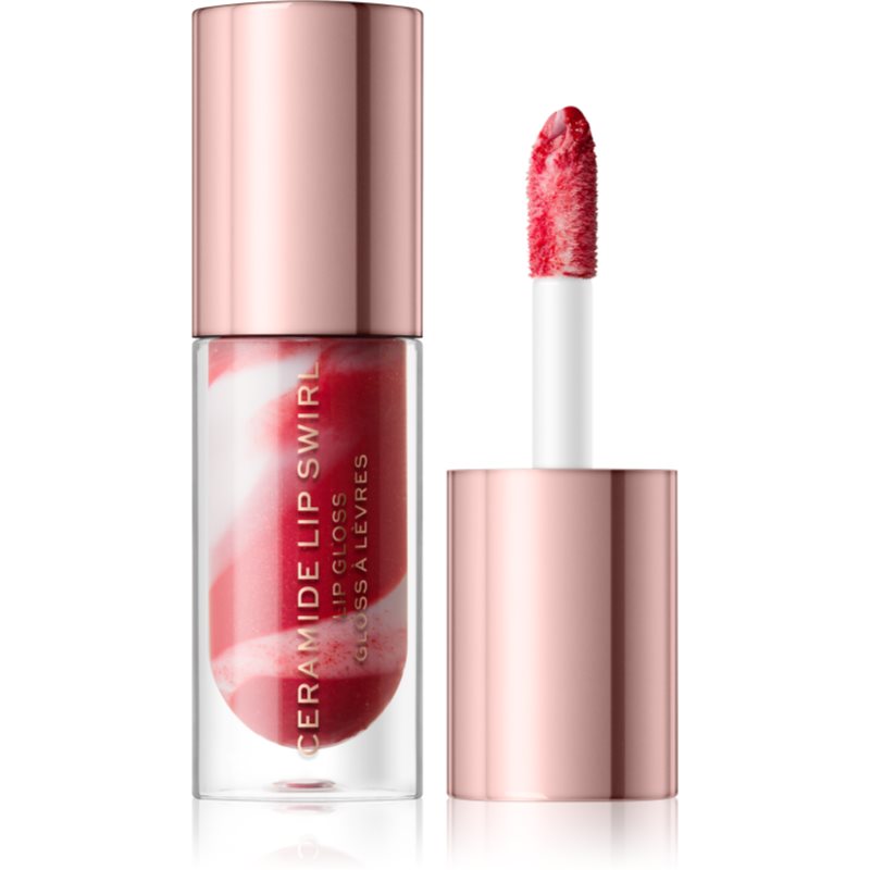 Makeup Revolution Festive Allure блиск для губ з блискітками відтінок Out Out Red 4,5 мл