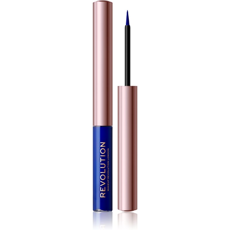 Makeup Revolution Super Flick liquid eyeliner shade Blue 2,4 ml
