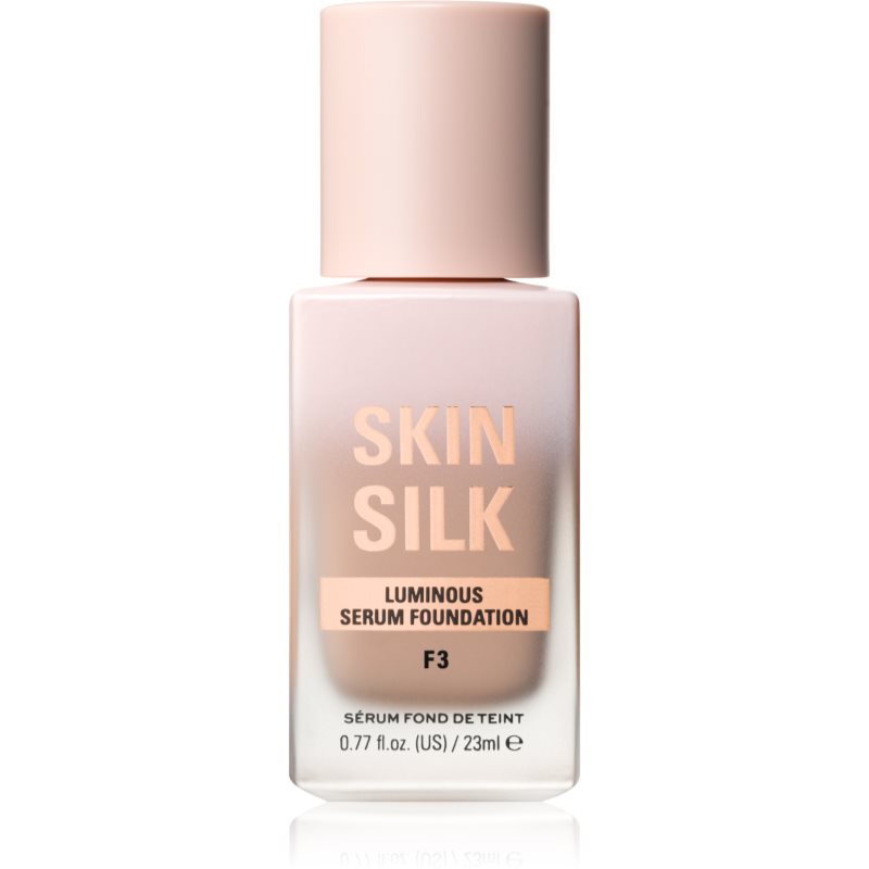 Makeup Revolution Skin Silk Serum Foundation Leichtes Make-up mit aufhellender Wirkung Farbton F3 23 ml