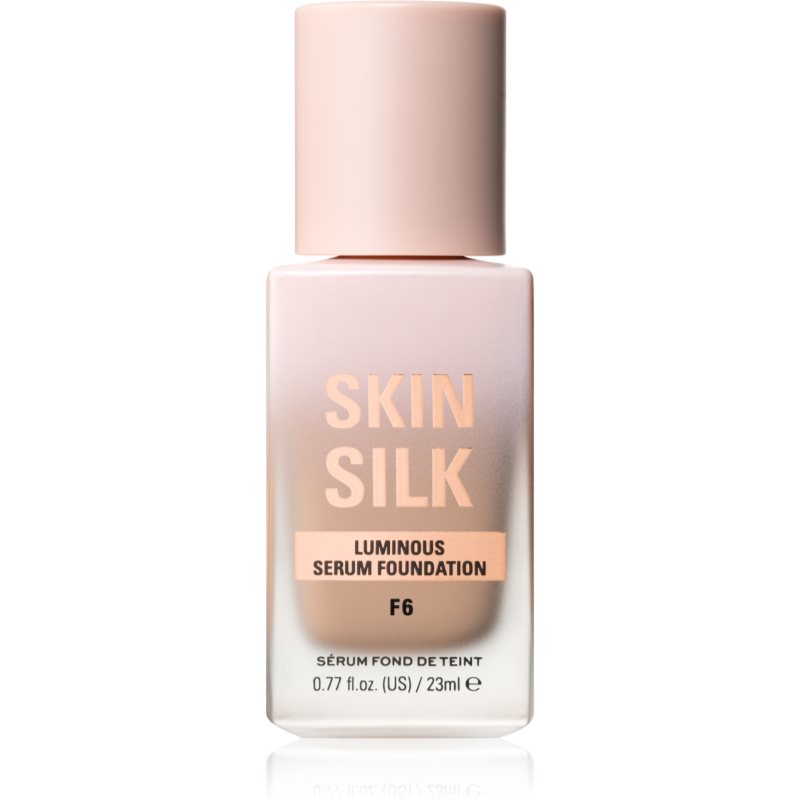 Makeup Revolution Skin Silk Serum Foundation Leichtes Make-up mit aufhellender Wirkung Farbton F6 23 ml