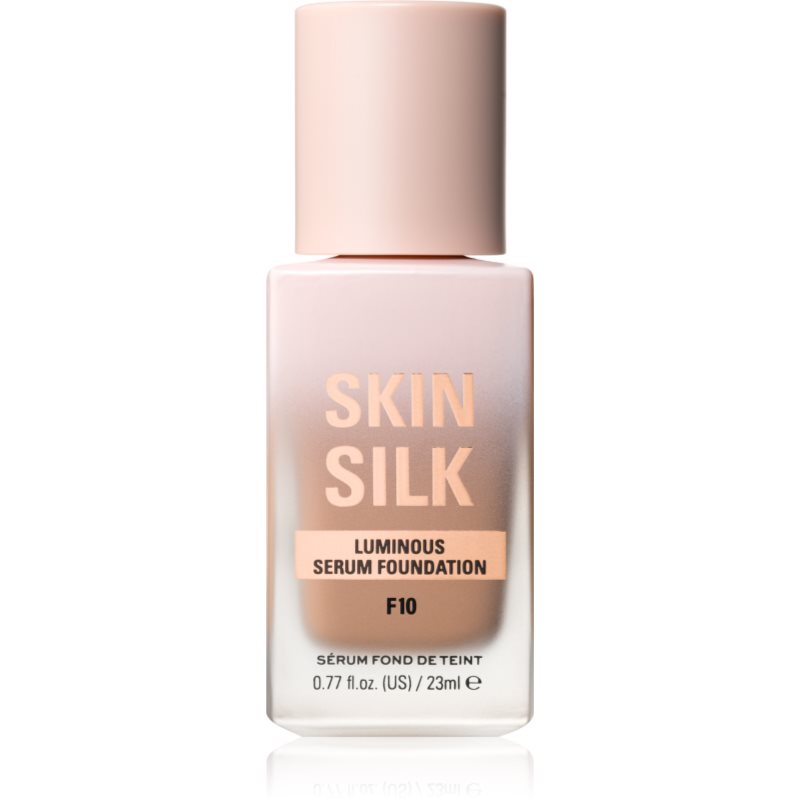 Makeup Revolution Skin Silk Serum Foundation lehký make-up s rozjasňujícím účinkem odstín F10 23 ml