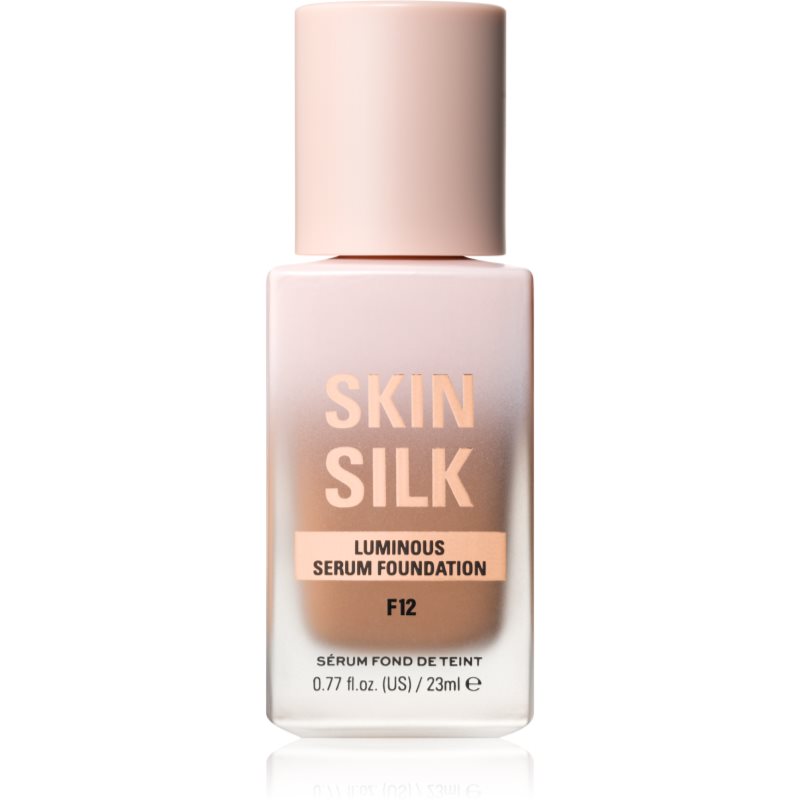 Makeup Revolution Skin Silk Serum Foundation Leichtes Make-up mit aufhellender Wirkung Farbton F12 23 ml