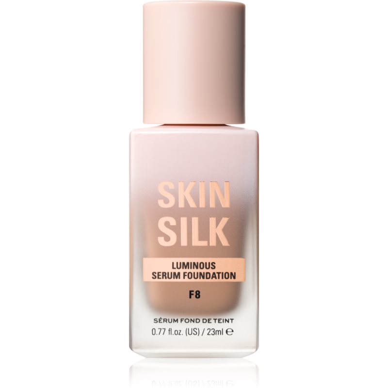 Makeup Revolution Skin Silk Serum Foundation Leichtes Make-up mit aufhellender Wirkung Farbton F8 23 ml