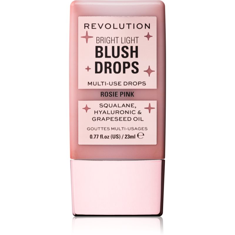 Makeup Revolution Bright Light Blush Drops blush liquide teinte Pink Rosie 23 ml female