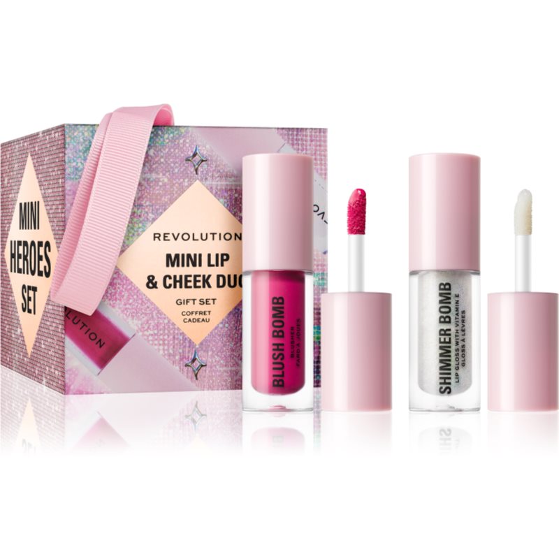 Makeup Revolution Makeup Revolution Xmass 2024 Mini Cheek & Lip Duo σετ δώρου Για το πρόσωπο