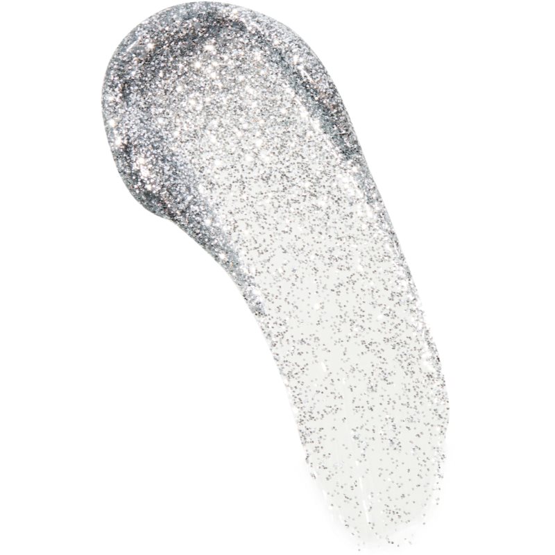 Makeup Revolution Metallic Muse Silver Glitter Top Coat tusz do rzęs z brokatem odcień Silver 7 ml