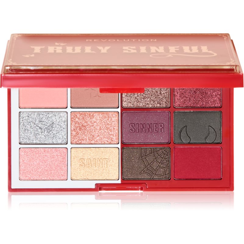 Makeup Revolution Truly Sinful Blood Palette Palett för ögonskugga 12 g female