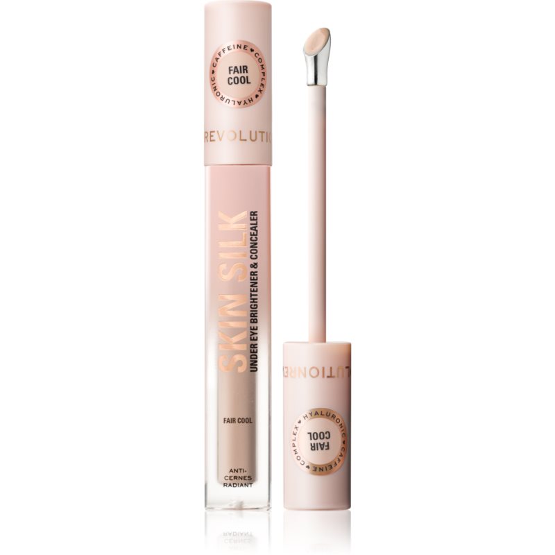 Makeup Revolution Skin Silk Under Eye Brightener & Concealer rozjasňující korektor odstín Fair Cool 4 ml