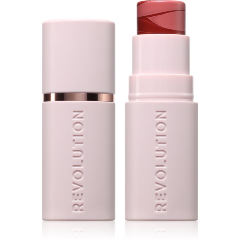 Makeup Revolution Skin Silk Blush Stick krémová tvářenka v tyčince odstín Sundown Spice 4.5 g