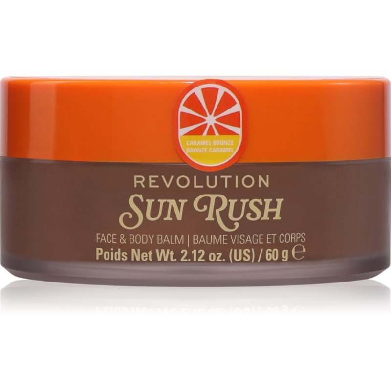 Revolution Sun Rush Face & Body Balm balzam za po sončenju s posvetlitvenim učinkom odtenek Caramel Bronze 60 g