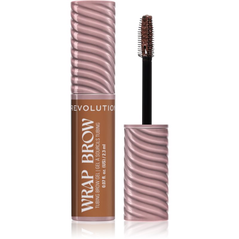 Revolution Wrap Brow Tubing Brow Gel Fikseeriv geel kulmudele varjund Cool Medium Brown 2.3 ml