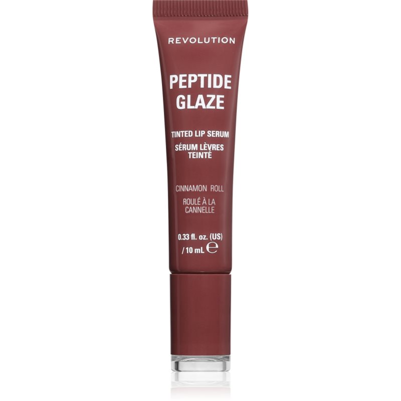 Revolution Peptide Glaze Tinted Lip Serum siero lisciante per labbra colore Cinnamon Roll 1 pz