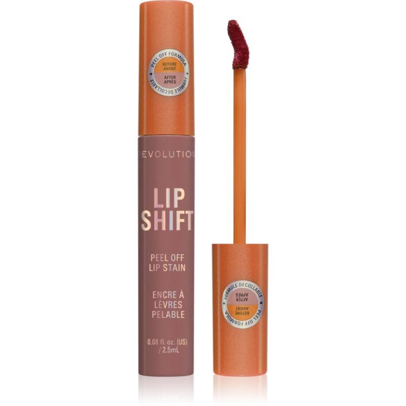 Revolution Lip Shift Peel Off Lip Stain farba na pery odtieň Moonlight Nude 2.5 ml
