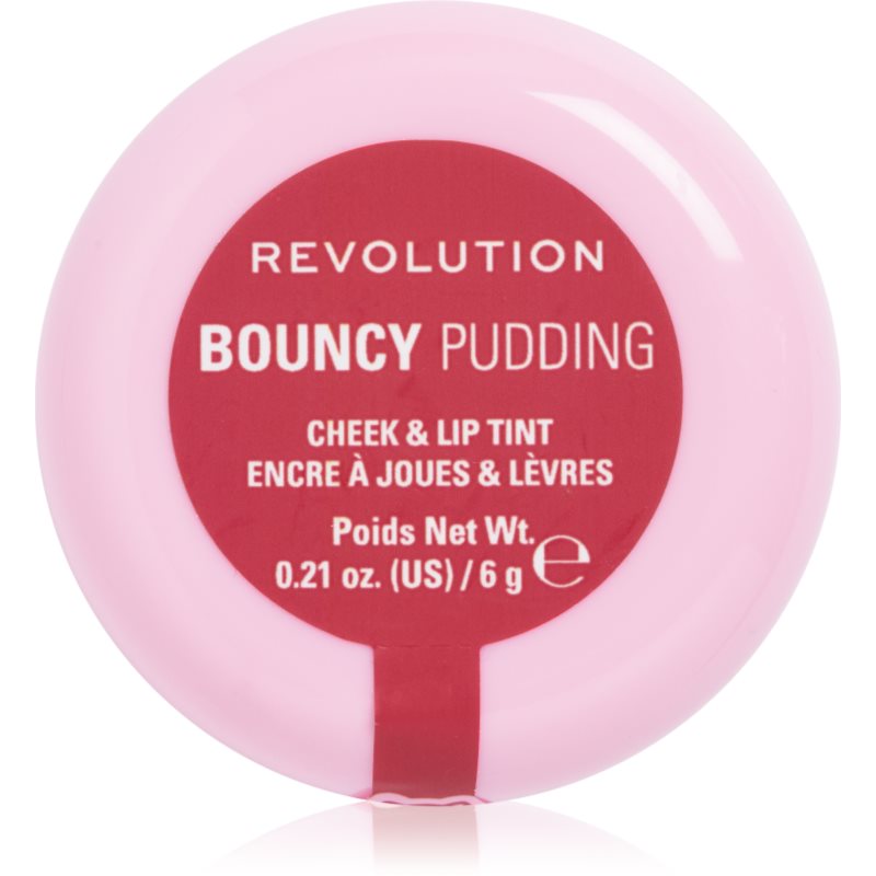 Revolution Bouncy Pudding Lip & Cheek multifunkčné líčidlo na pery a tvár odtieň Pink Mood 6 g