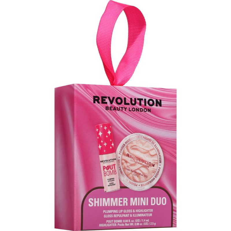 Revolution Shimmer mini Duo gift set with brightening effect for women 1 pc