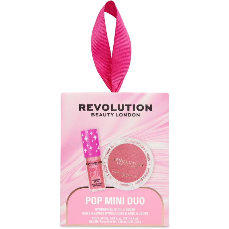 Revolution Pop Mini Duo Hydrating Lip Oil & Blush Coffret cadeau pour femme 1 pcs - vue 4