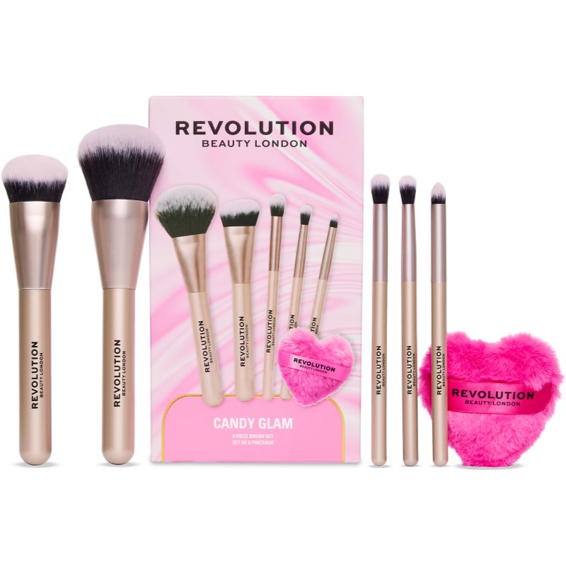 Revolution Candy Glam Brush Set set kistova 1 kom