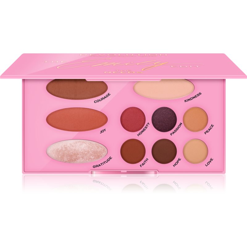 

Makeup Revolution The Emily Edit The Needs мультифункціональна палетка для обличчя та очей відтінок The Needs 6 x 1 g
