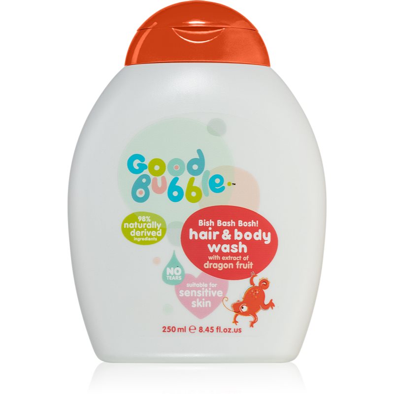 Good Bubble Hair & Body Wash Dragon Fruit Cleansing Emulsion And Shampoo For Children From Birth Dragon Fruit 250 Ml
