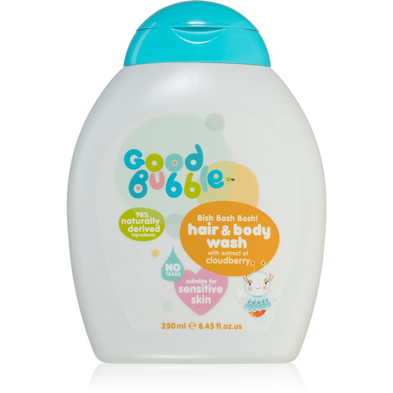 Good Bubble Hair & Body Wash Cloudberry emulsija plaukams ir šampūnas vaikams nuo gimimo 250 ml