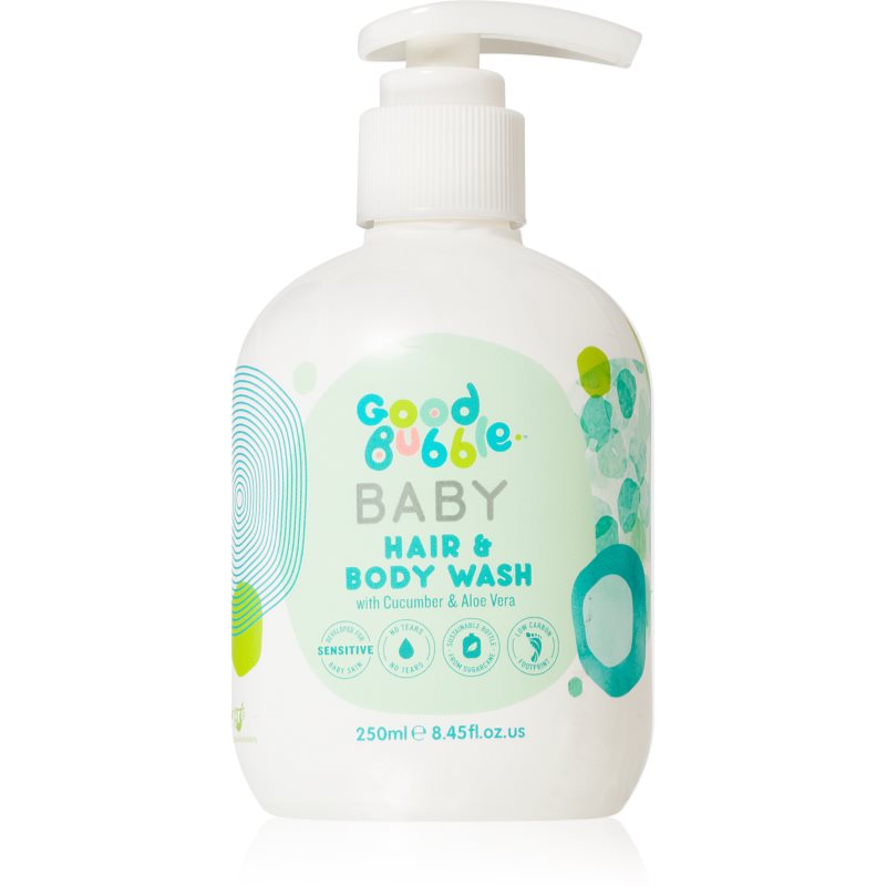 E-shop Good Bubble Baby Hair & Body Wash mycí emulze a šampon pro děti od narození Cucumber & Aloe vera 250 ml