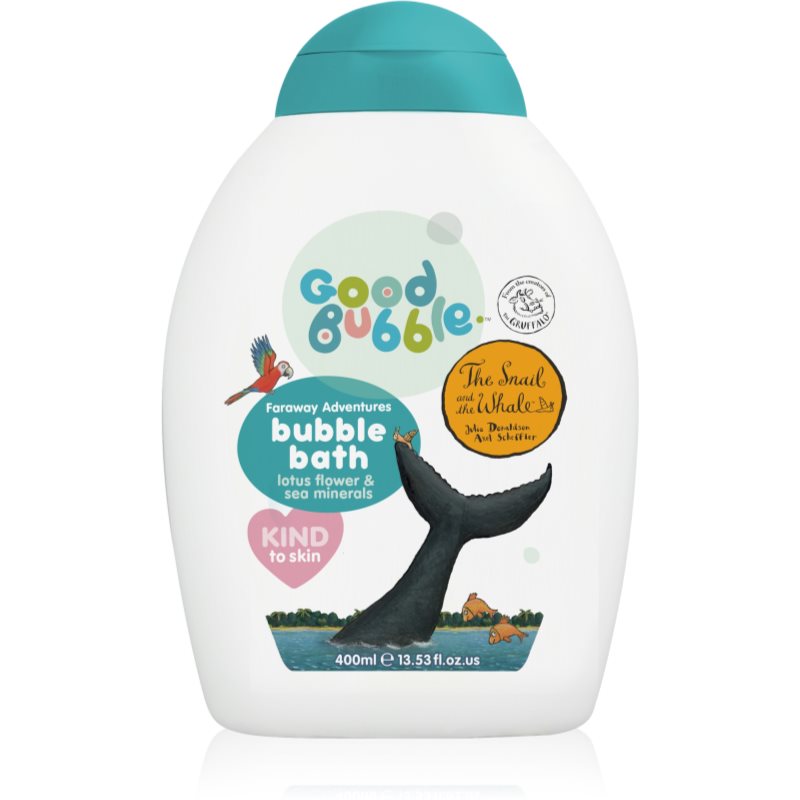 Good Bubble Snail & the Whale Bubble Bath pěna do koupele pro děti Lotus Flower & Sea Minerals 400 ml