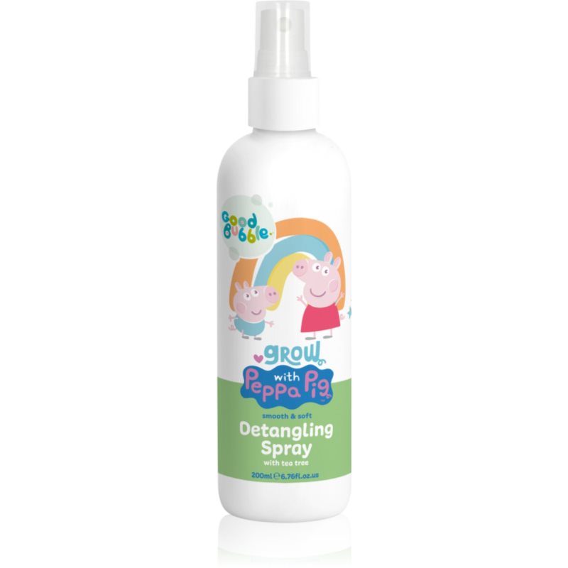 Good Bubble Peppa Pig sprej pro snadné rozčesání vlasů pro děti Tea tree 200 ml