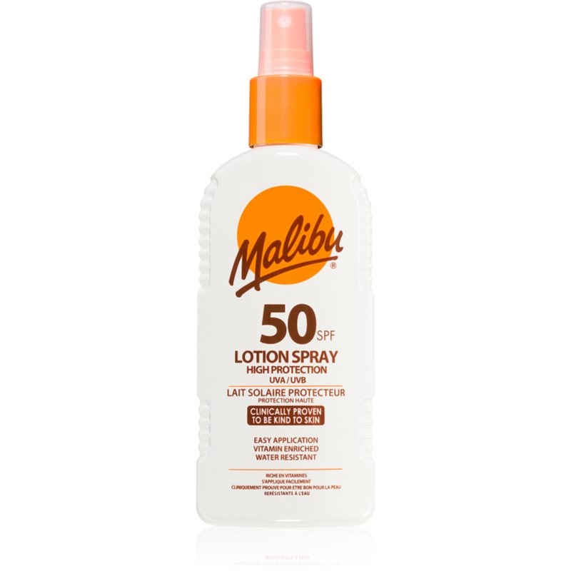 Malibu Lotion Spray High Protection слънцезащитен крем SPF 50 200 мл.