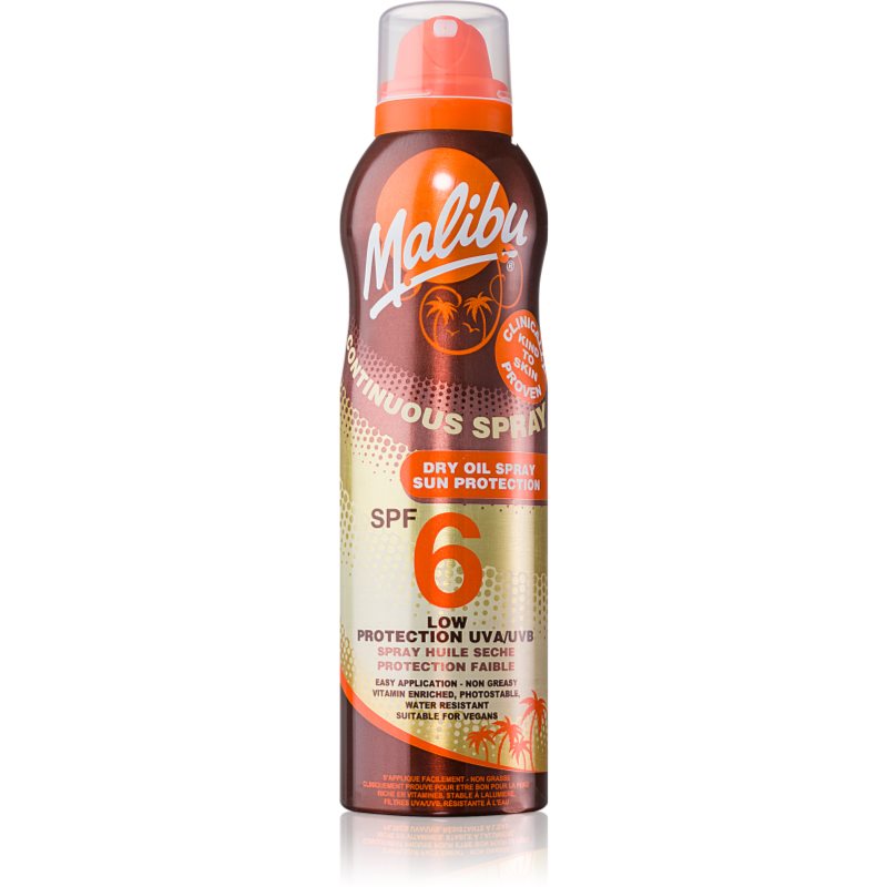 Malibu Continuous Spray suchý olej na opaľovanie 175 ml