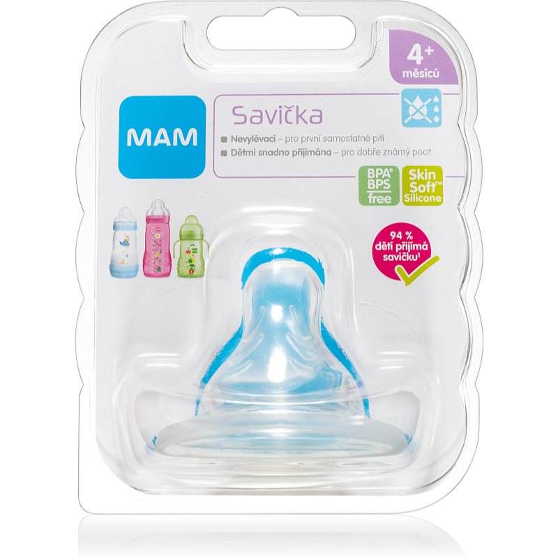 MAM Baby Bottles Teat Spill-free Baby Bottle Teat 4m+ 1 Pc