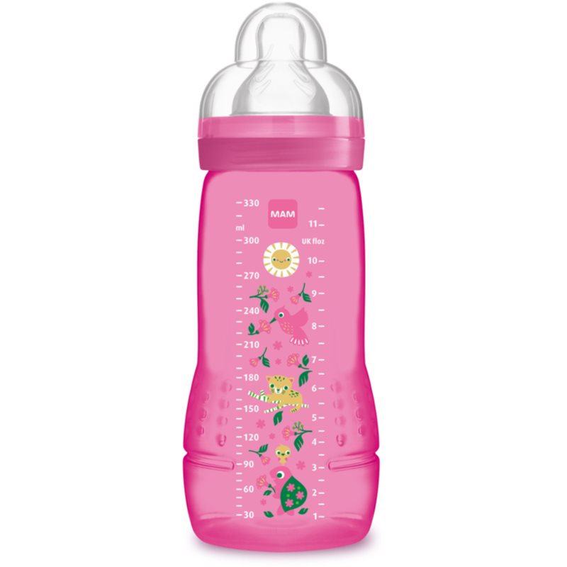MAM Easy Active™ kūdikių buteliukas 4m+ Pink 330 ml
