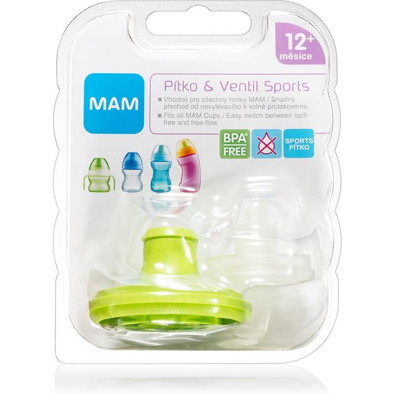 MAM Baby Bottles Spout & Valve Sports szett gyermekeknek 12m+ 1 db
